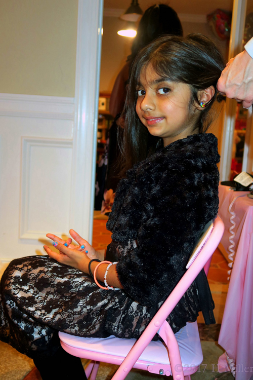 Getting Her Hair Styled At The Spa Party. Getting Her Hair Styled At The Spa Party.