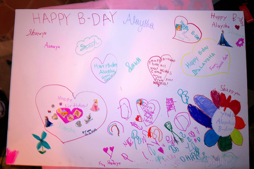 The Awesome Spa Birthday Card, Designed By Her Friends.