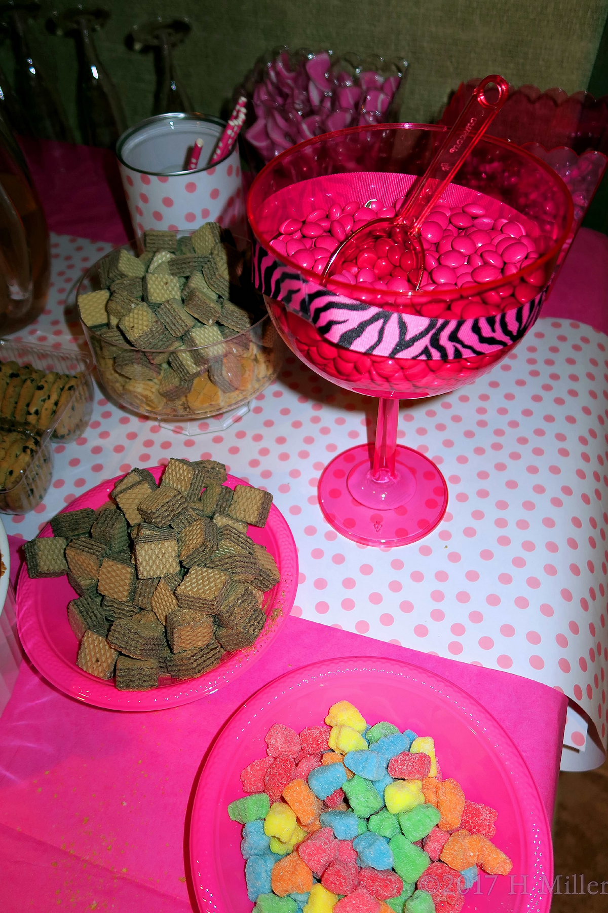 Another View Of The Candy And Sweets Table. 