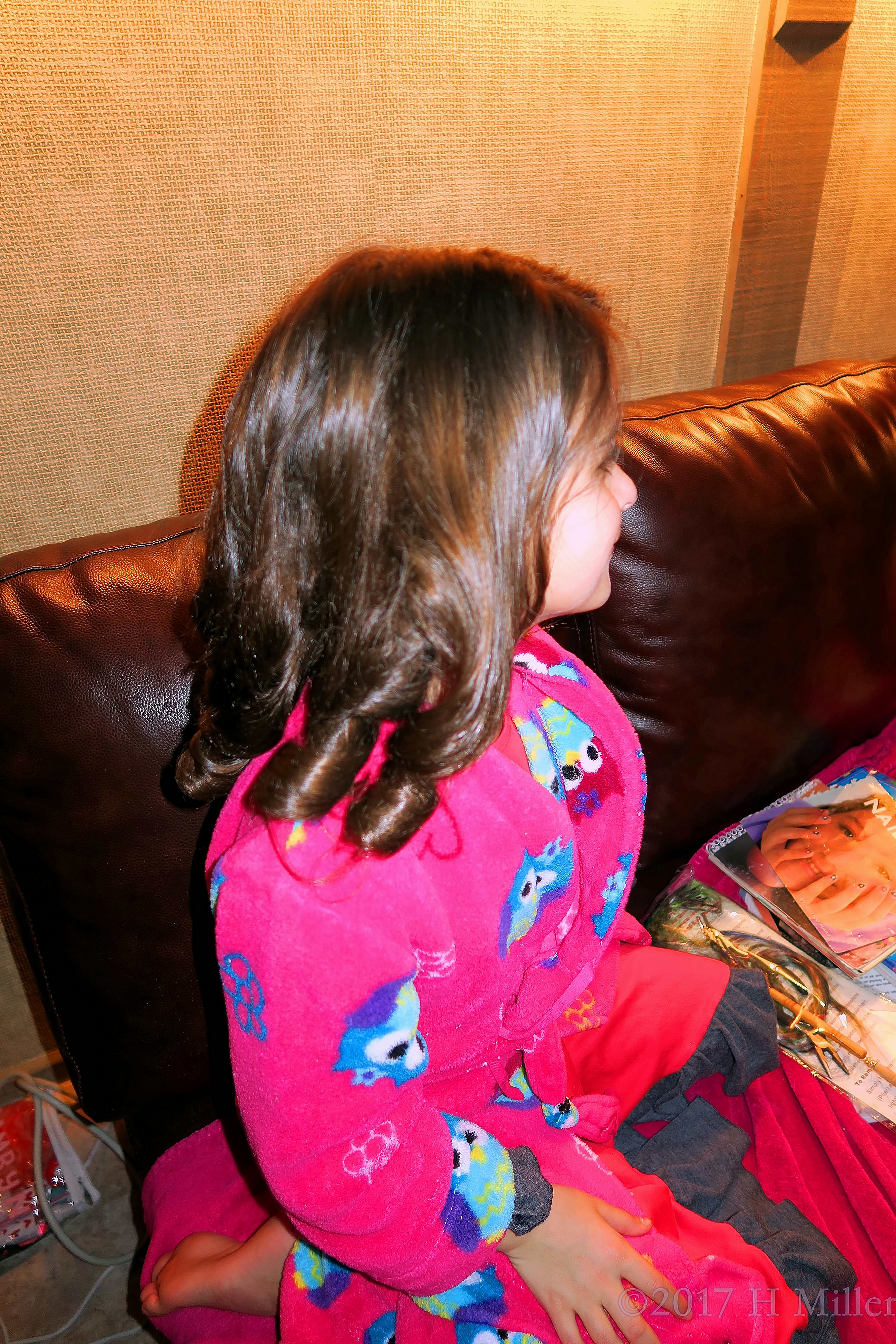 A Closeup Of Her New Hairstyle. A Closeup Of Her New Hairstyle.