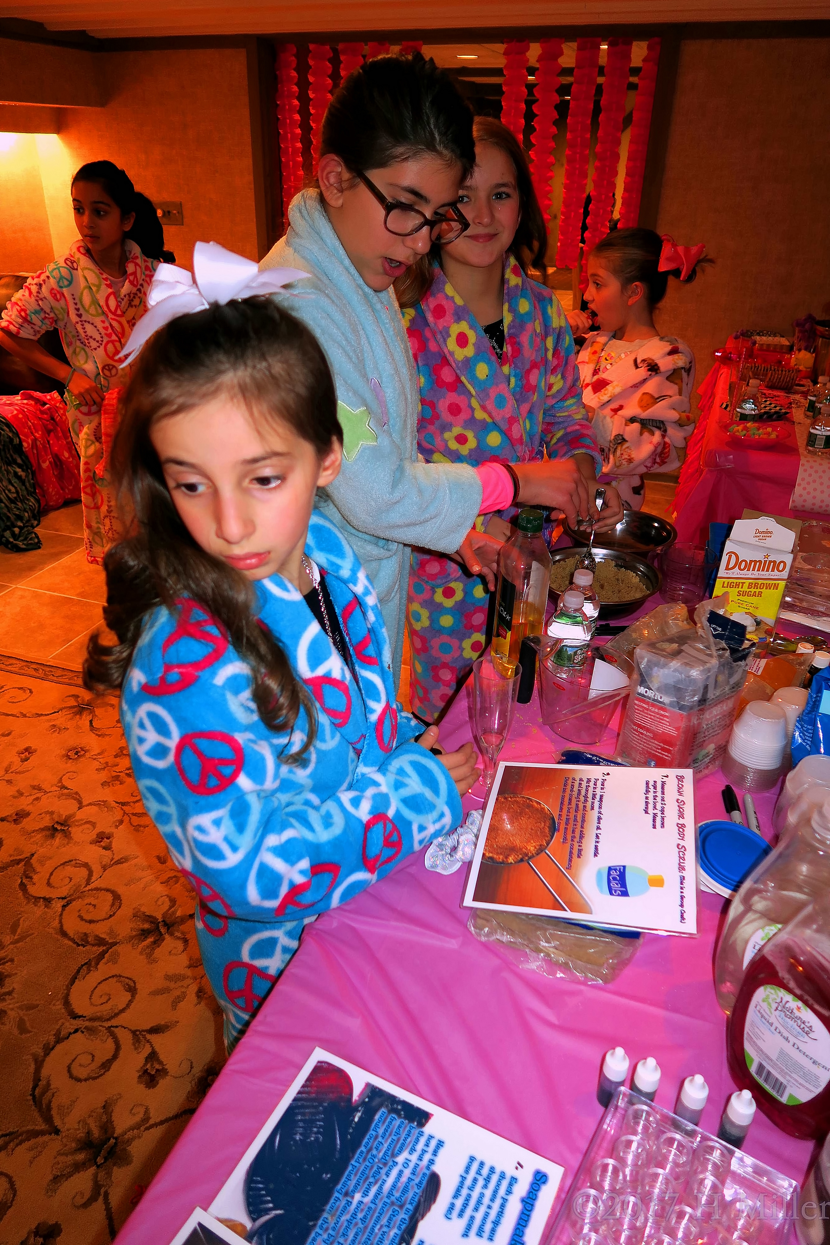 Checking Out The Kids Crafts Table. 