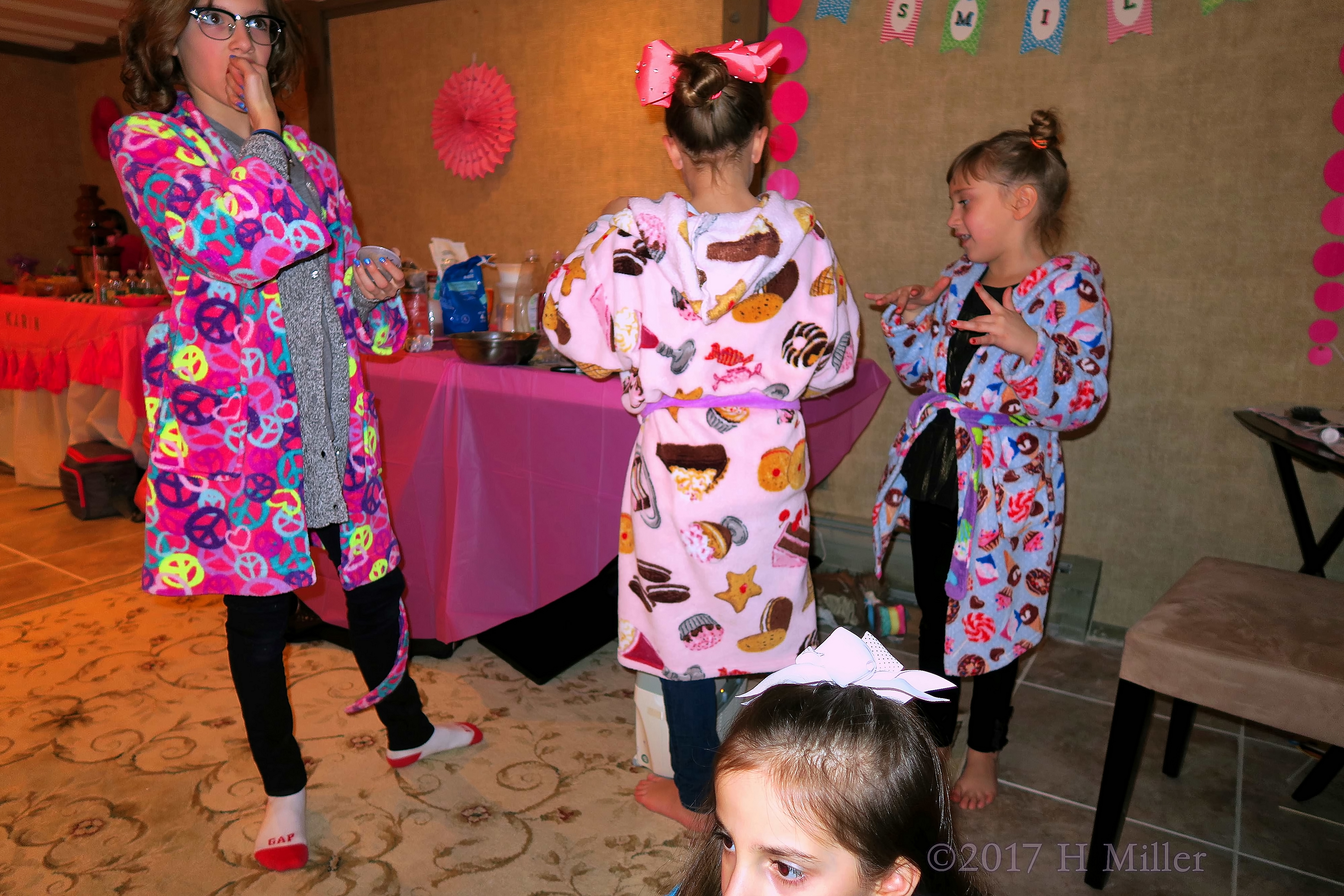 Everyone Gathers Around The Craft Activities Table. 