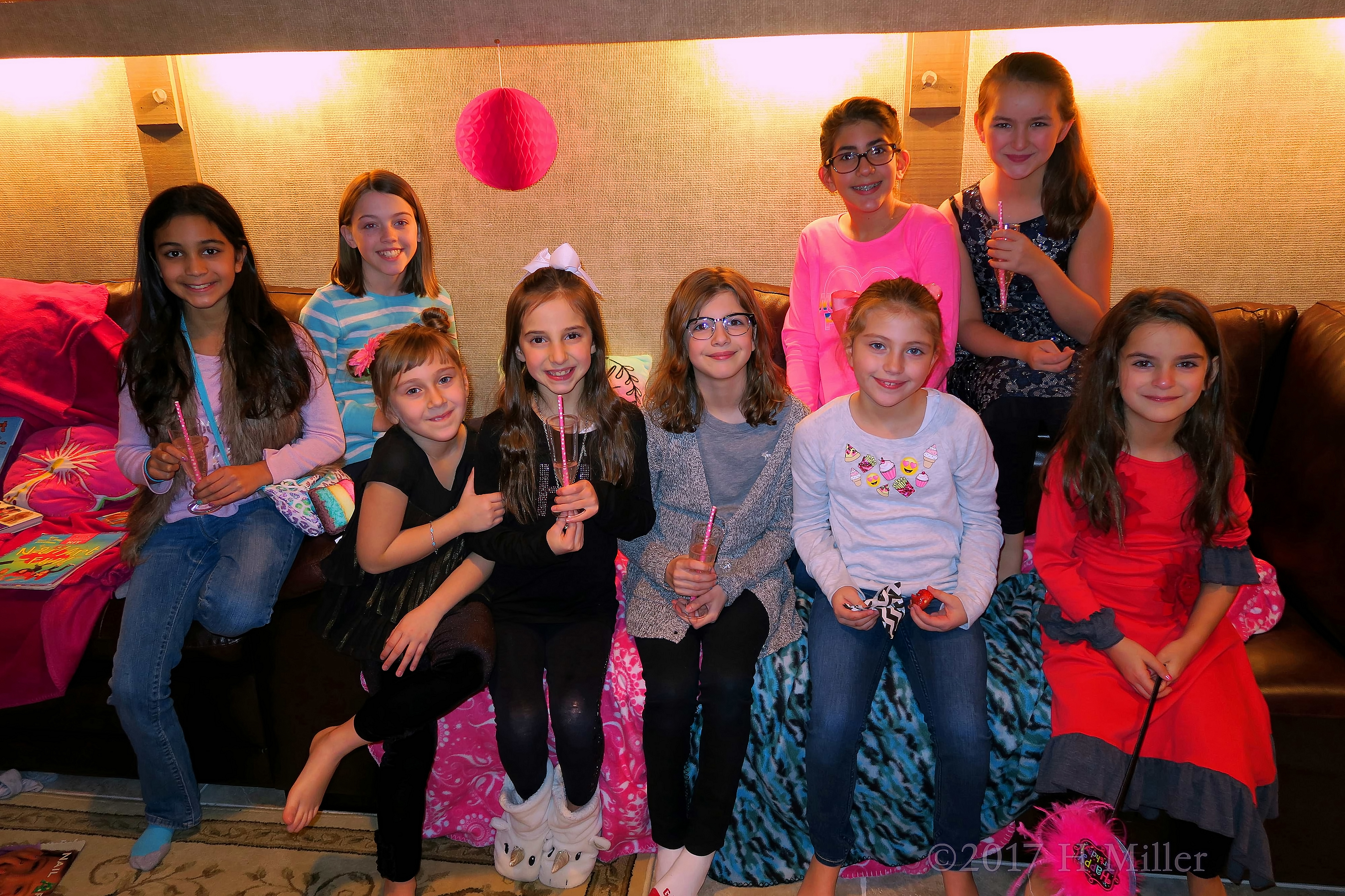 Group Photo Before The Spa Party For Girls. Group Photo Before The Spa Party For Girls.