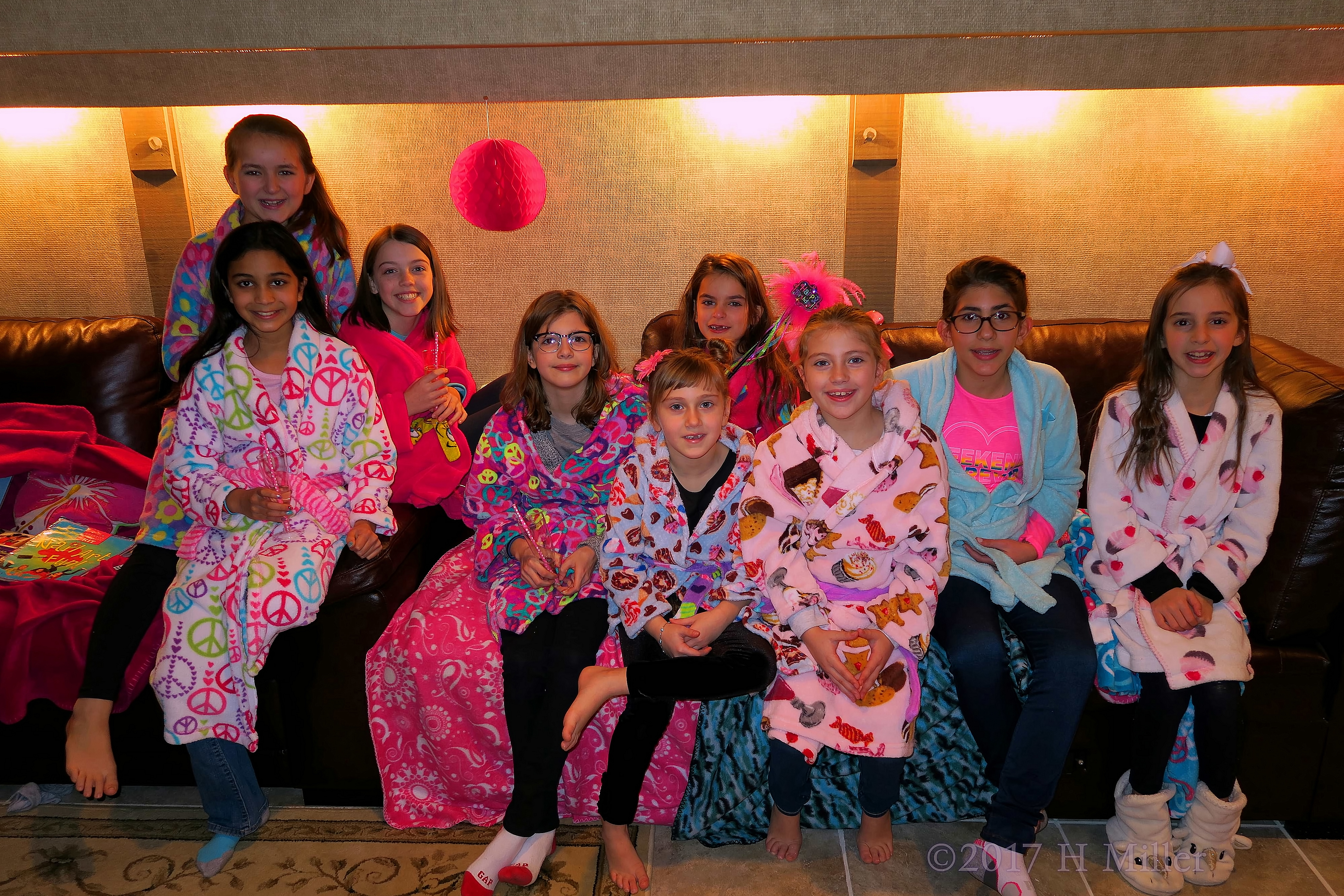 Kids Spa Party Group Photo. Kids Spa Party Group Photo.