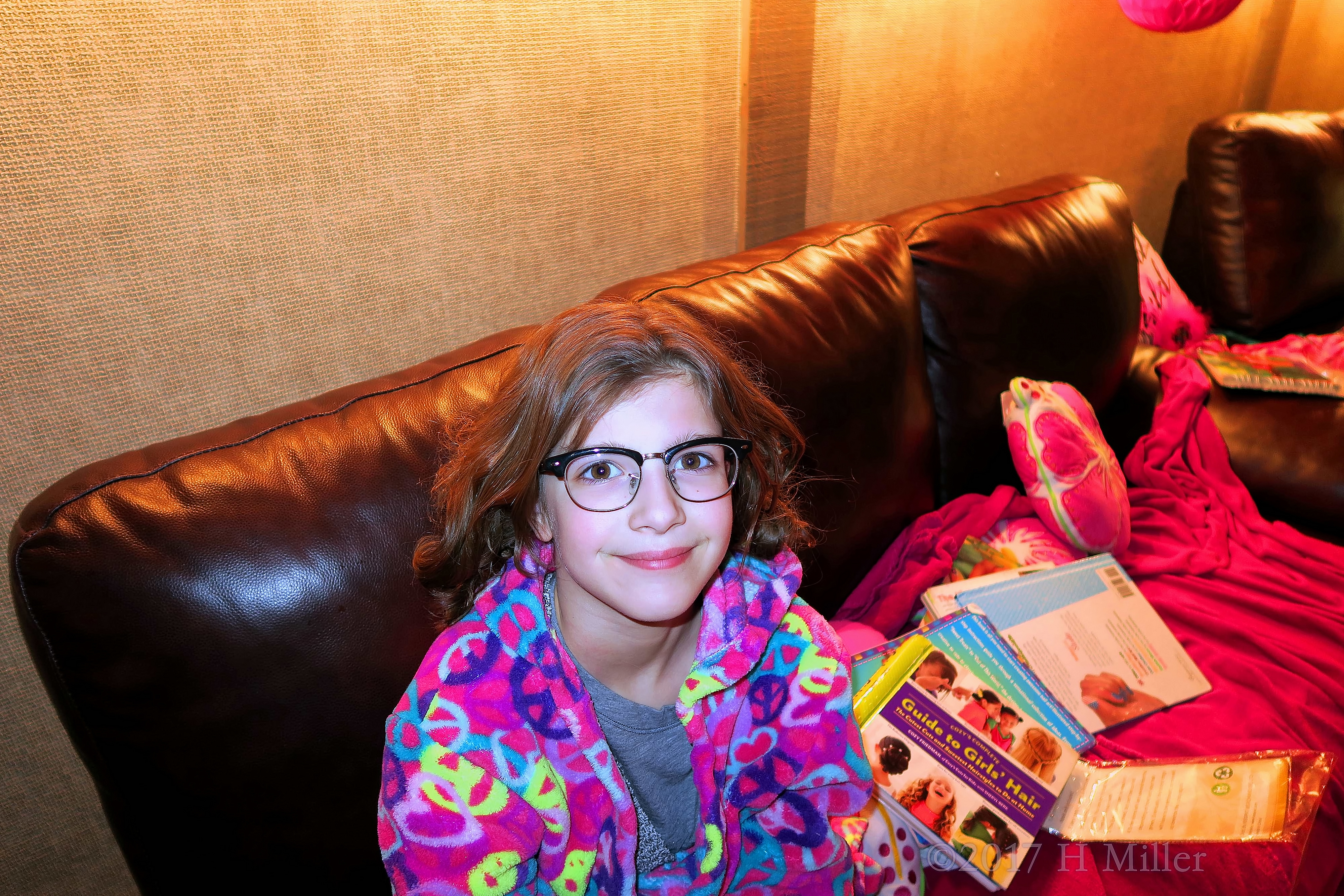 She Got A Curled Hairstyle Too At The Kids Spa Party! 