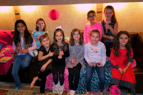 Group Photo Before The Spa Party For Girls. Group Photo Before The Spa Party For Girls.