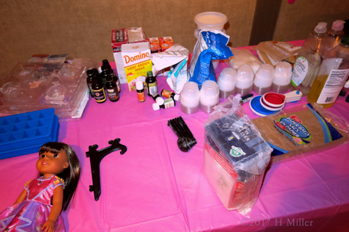 The Kids Crafts Table Setup.