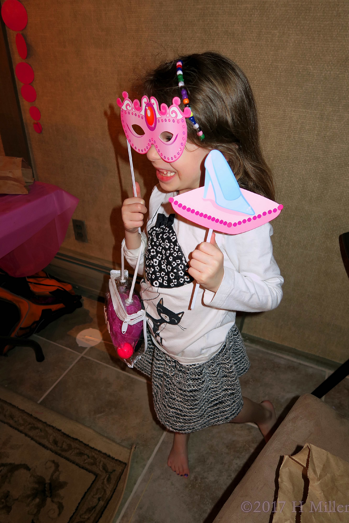 Posing For Selfies With Props At The Kids Party Selfie Station! Selfies Are So Much Fun!