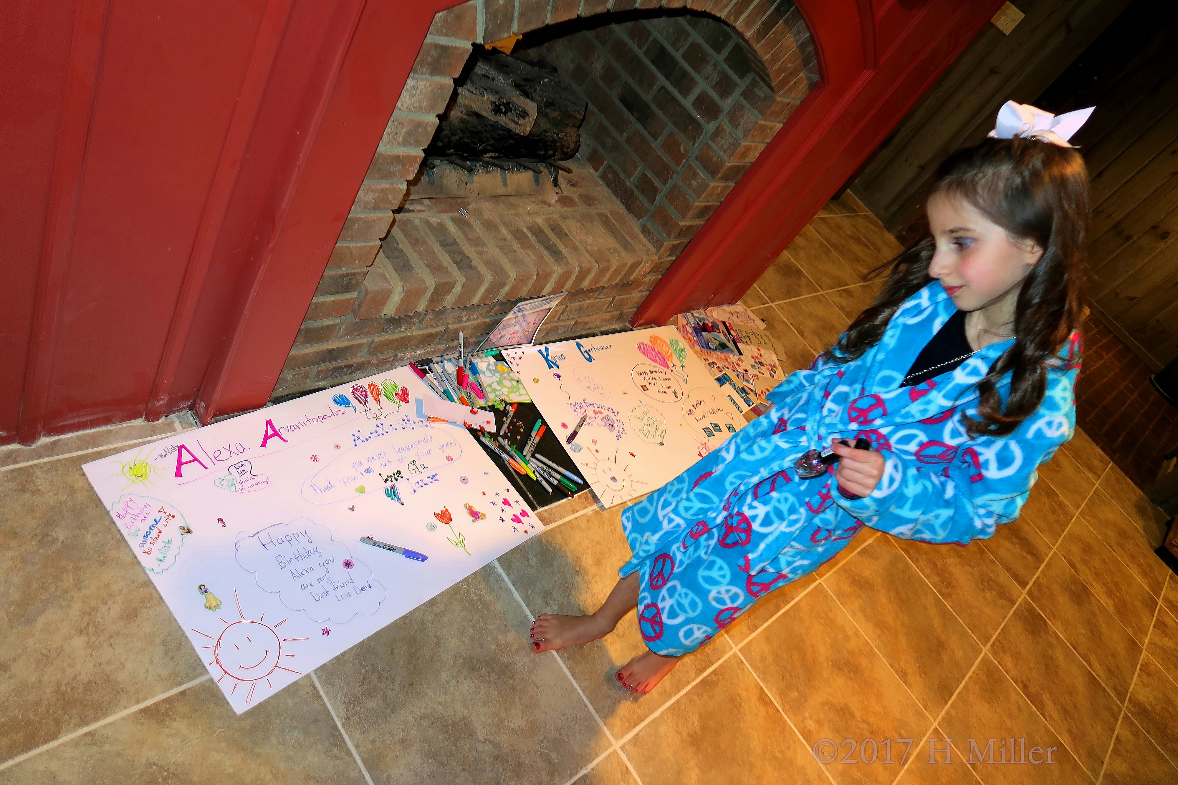 Alexa Checks Out The Kids Spa Birthday Cards. 