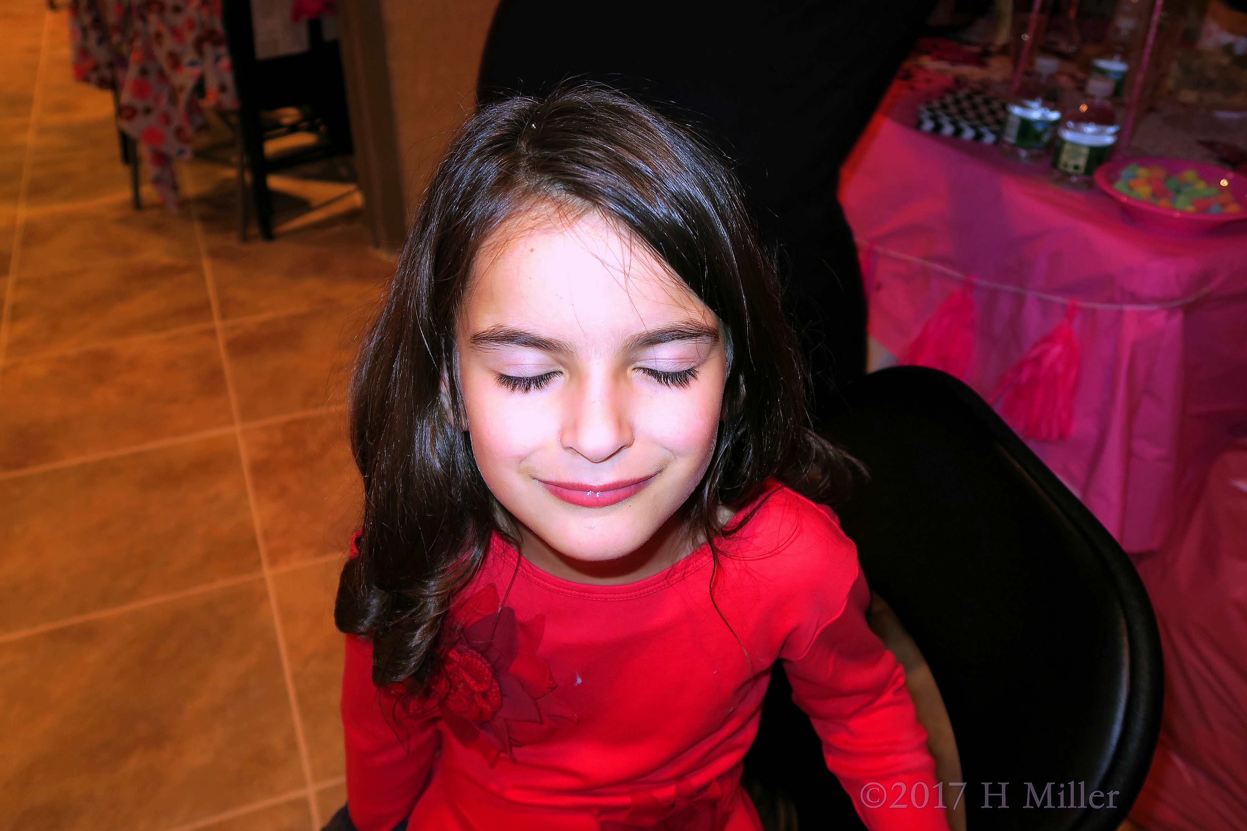 Eyeshadow And Lipstick For Her Kids Spa Makeup Activity! 