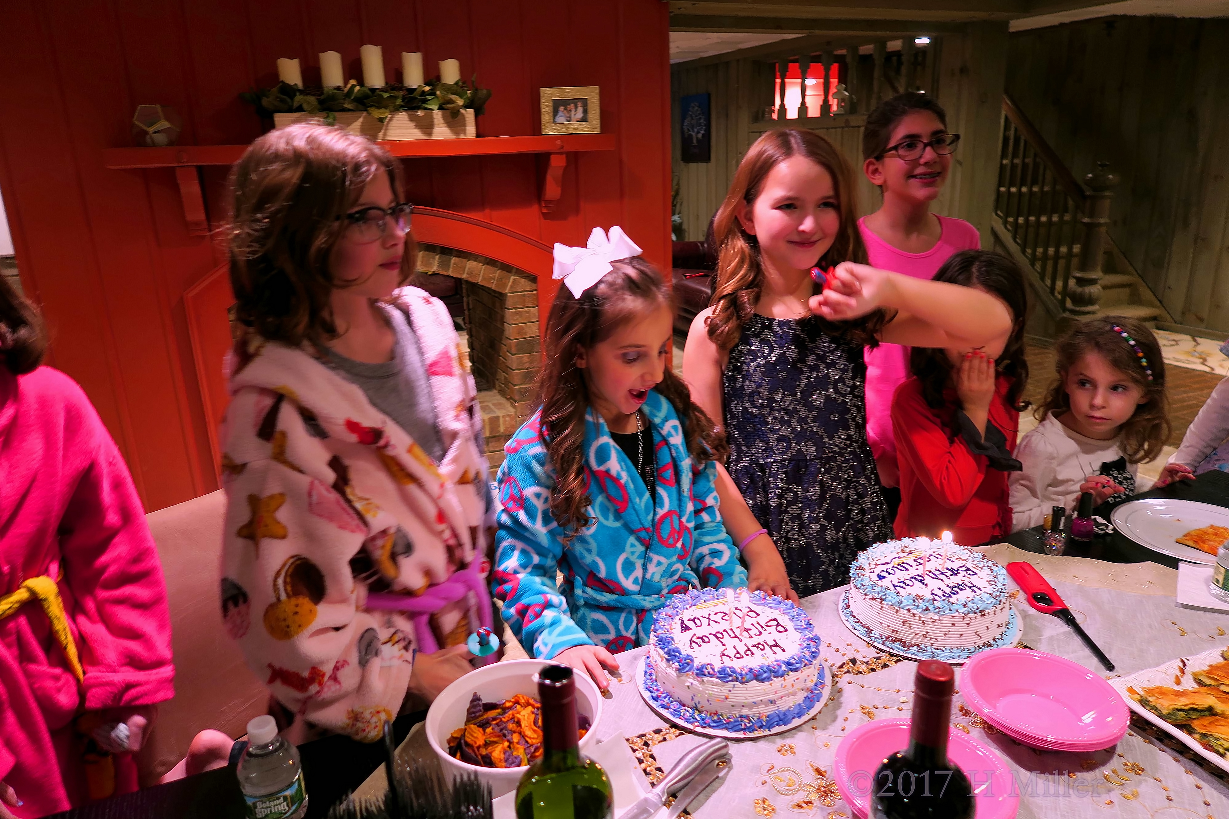 Getting Ready To Blow Out The Candles On Their Birthday Cakes. Getting Ready To Blow Out The Candles On Their Birthday Cakes.