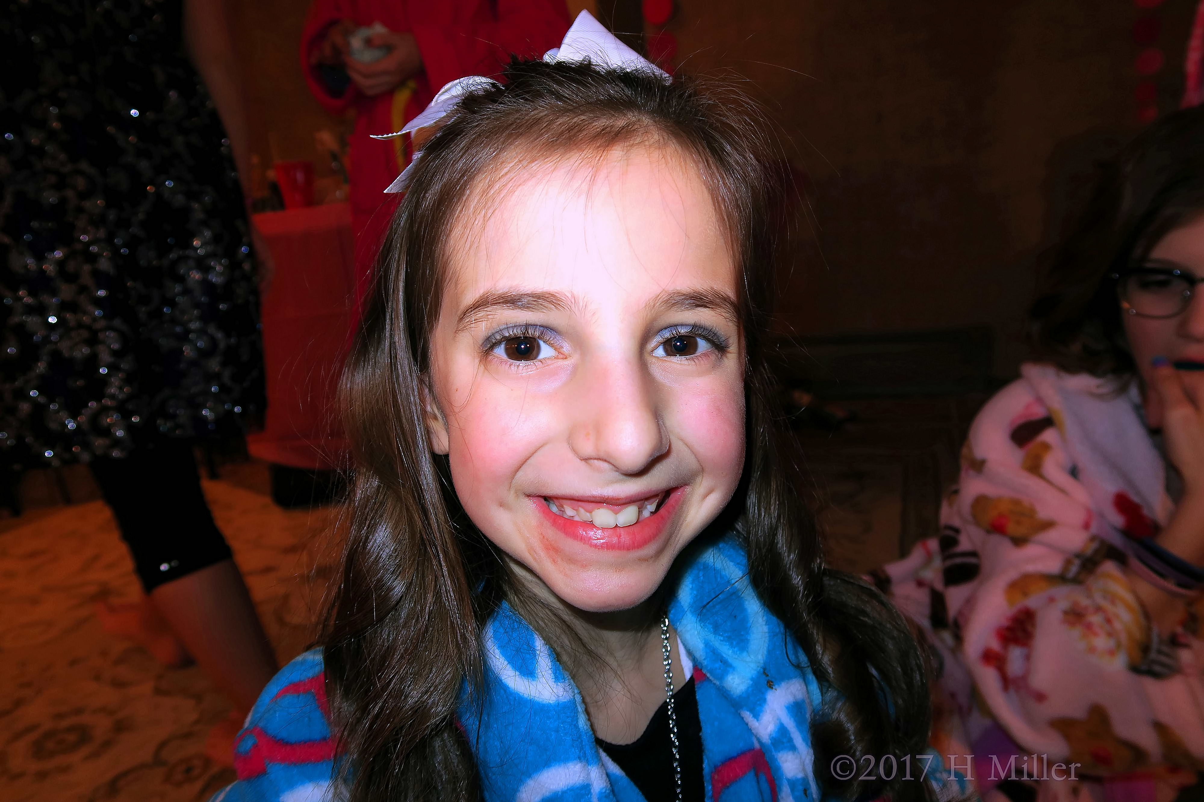 Smiling Wide At Her Spa Party For Girls! Smiling Wide At Her Spa Party For Girls!