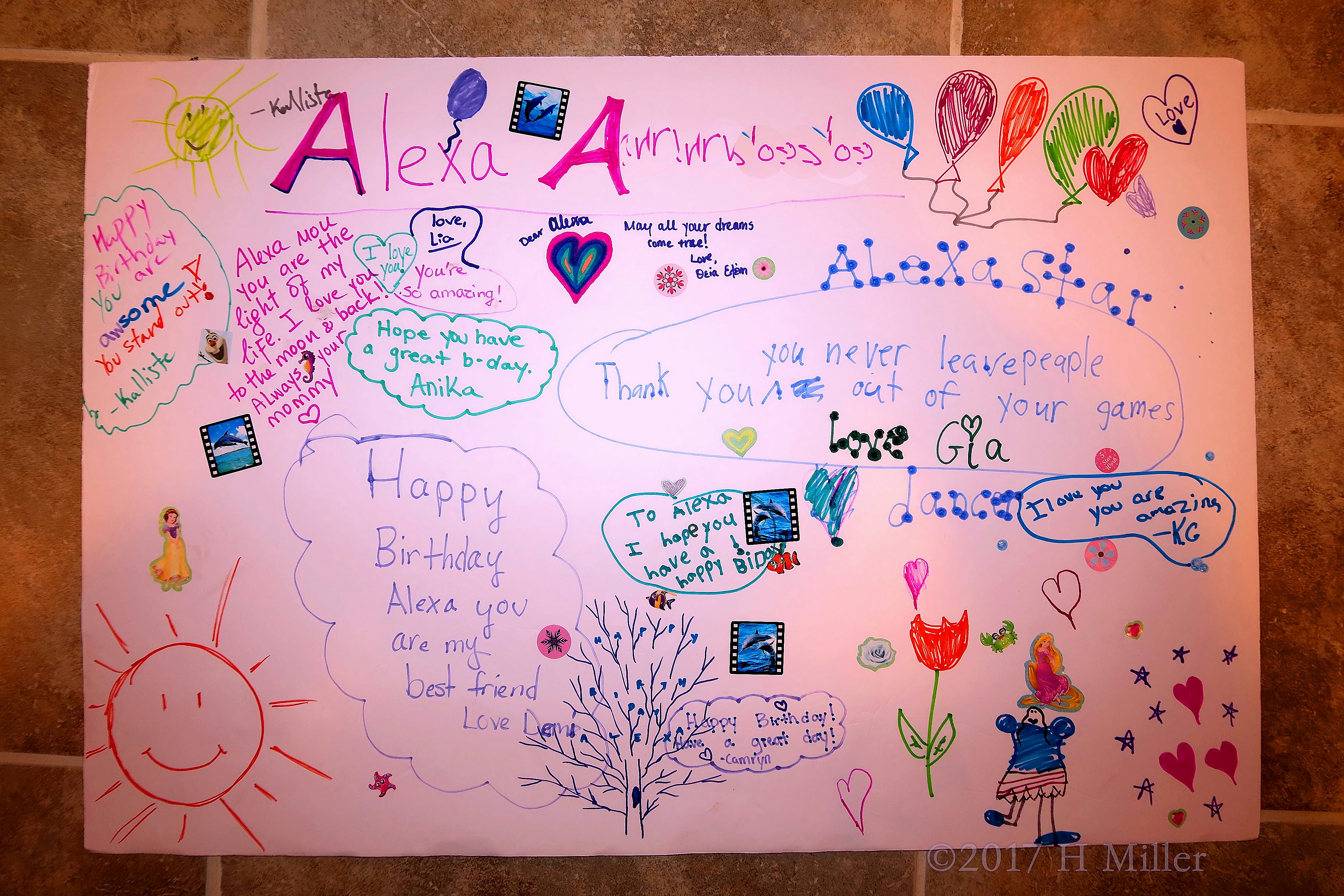 The Awesome Spa Birthday Card For Alexa! 