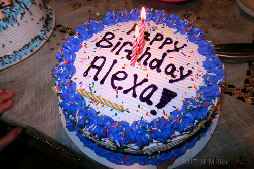 Alexa's Kids Spa Birthday Cake.