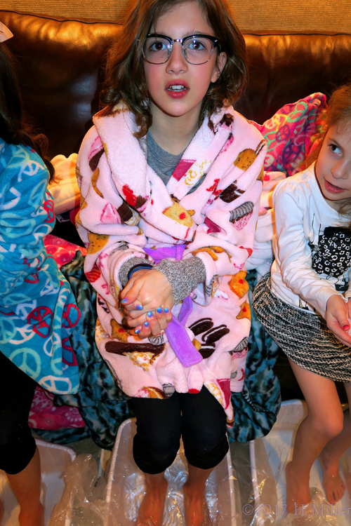 Getting Ready To Put The Salt In Her Footbath. Getting Ready To Put The Salt In Her Footbath.