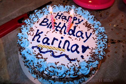 Karina's Kids Spa Party Birthday Cake.