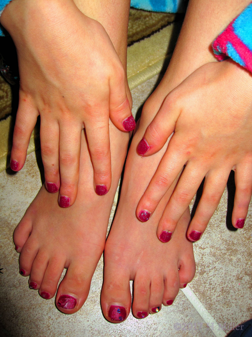 Matching Purple Mini Mani and Pedi Matching Purple Mini Mani and Pedi