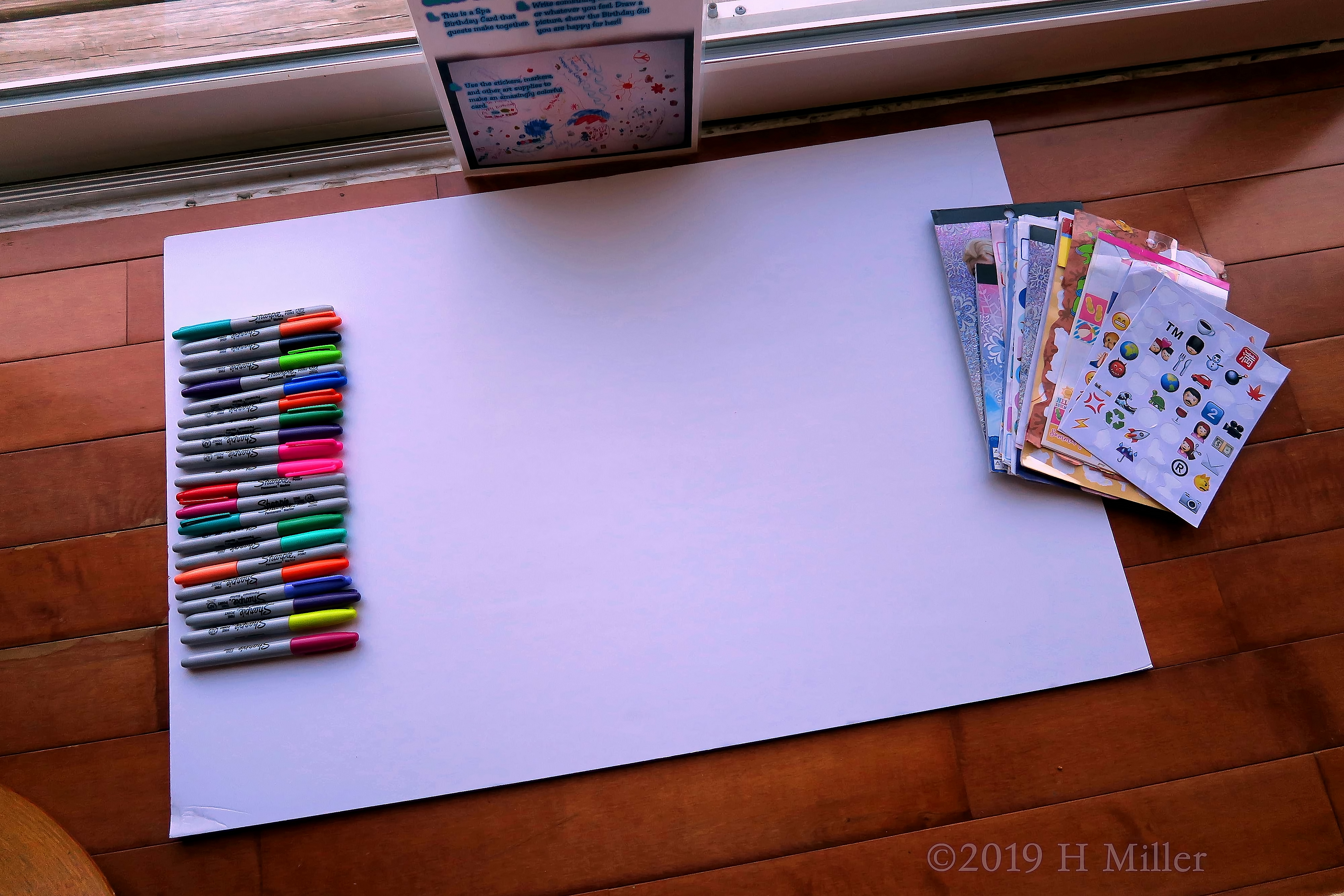 White Sheet With Colorful Markers And Direction Charts For An Awesome Spa Birthday Card! White Sheet With Colorful Markers And Direction Charts For An Awesome Spa Birthday Card!