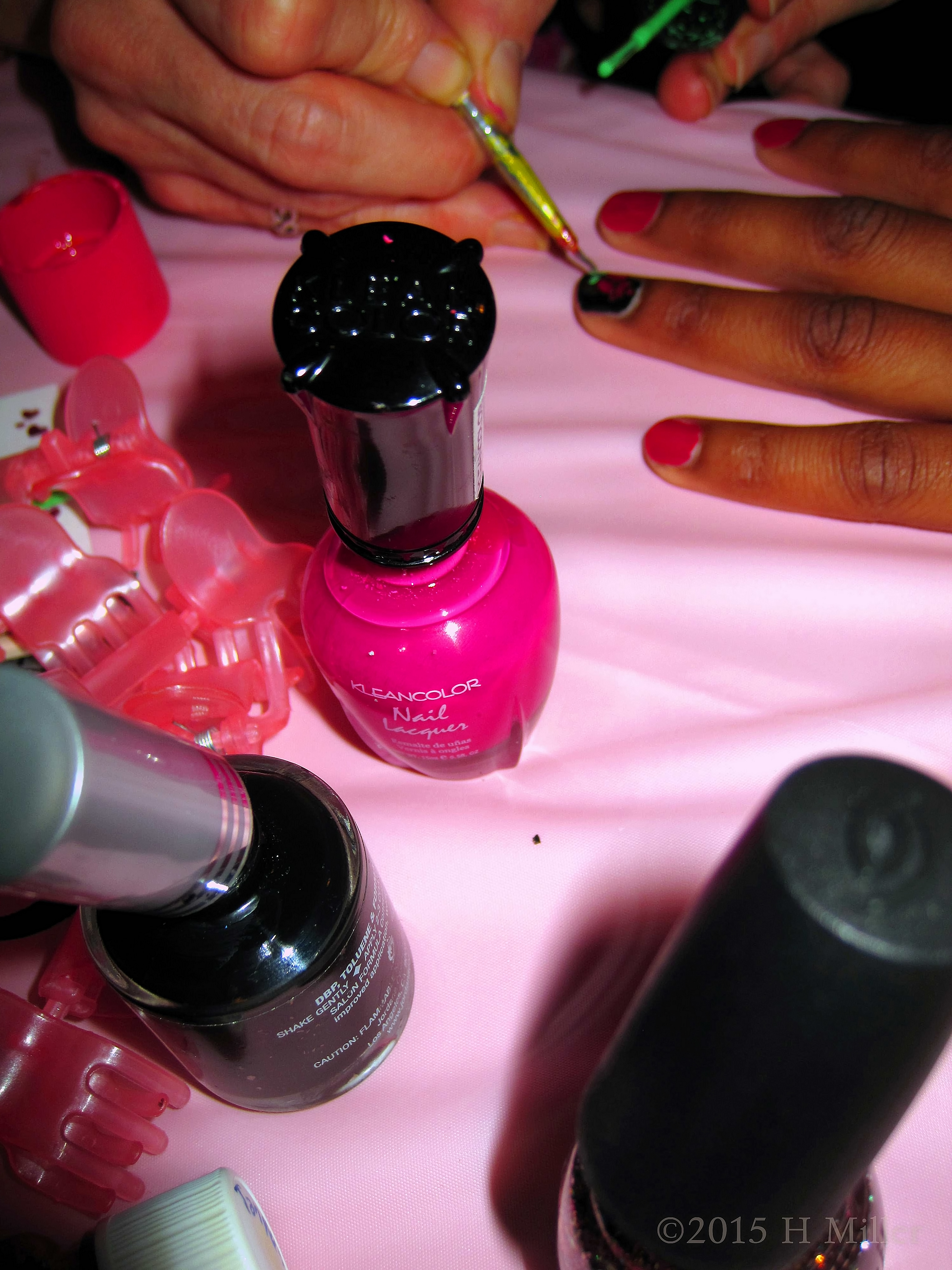 Nail Polish Bottles Up Close. Nail Polish Bottles Up Close.