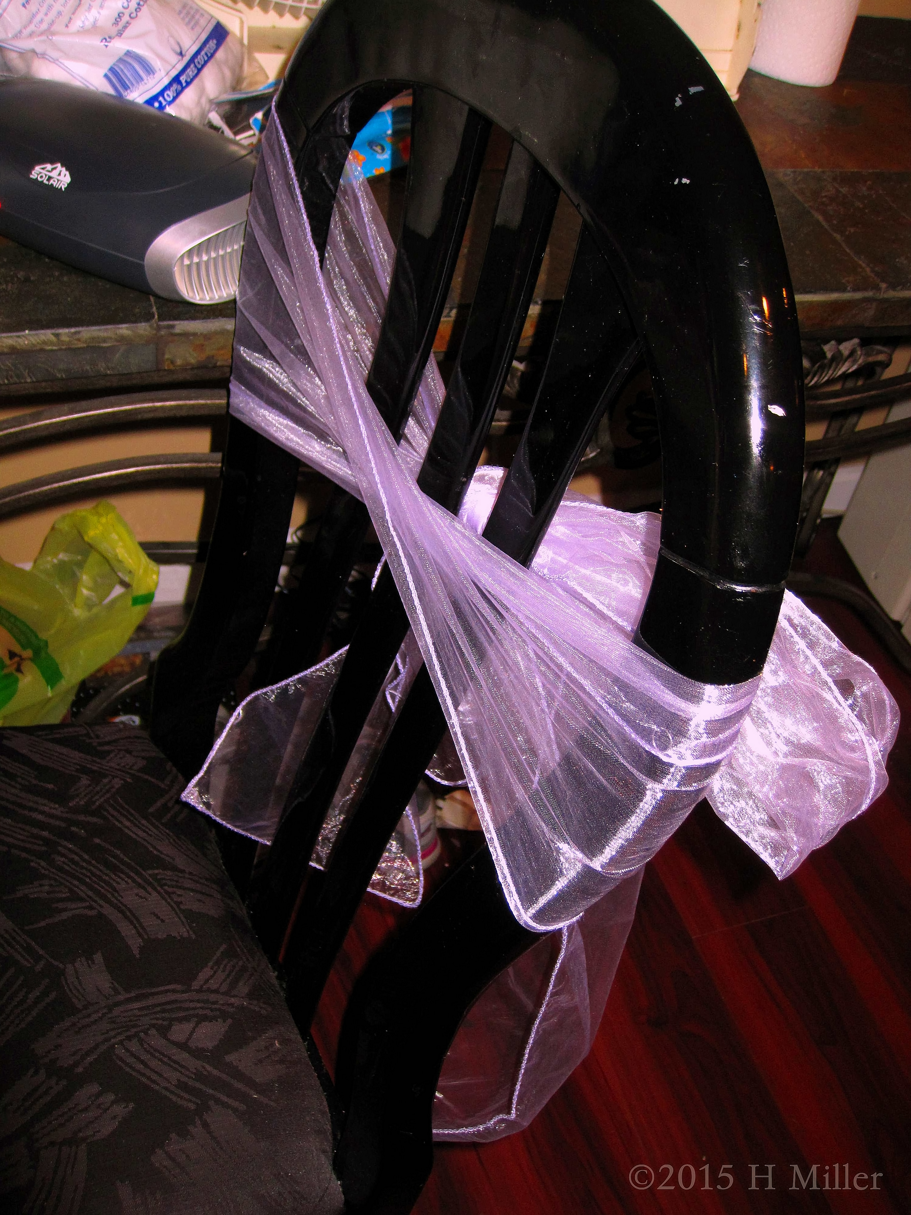 Pretty Bows Decorate The Chairs. Pretty Bows Decorate The Chairs.