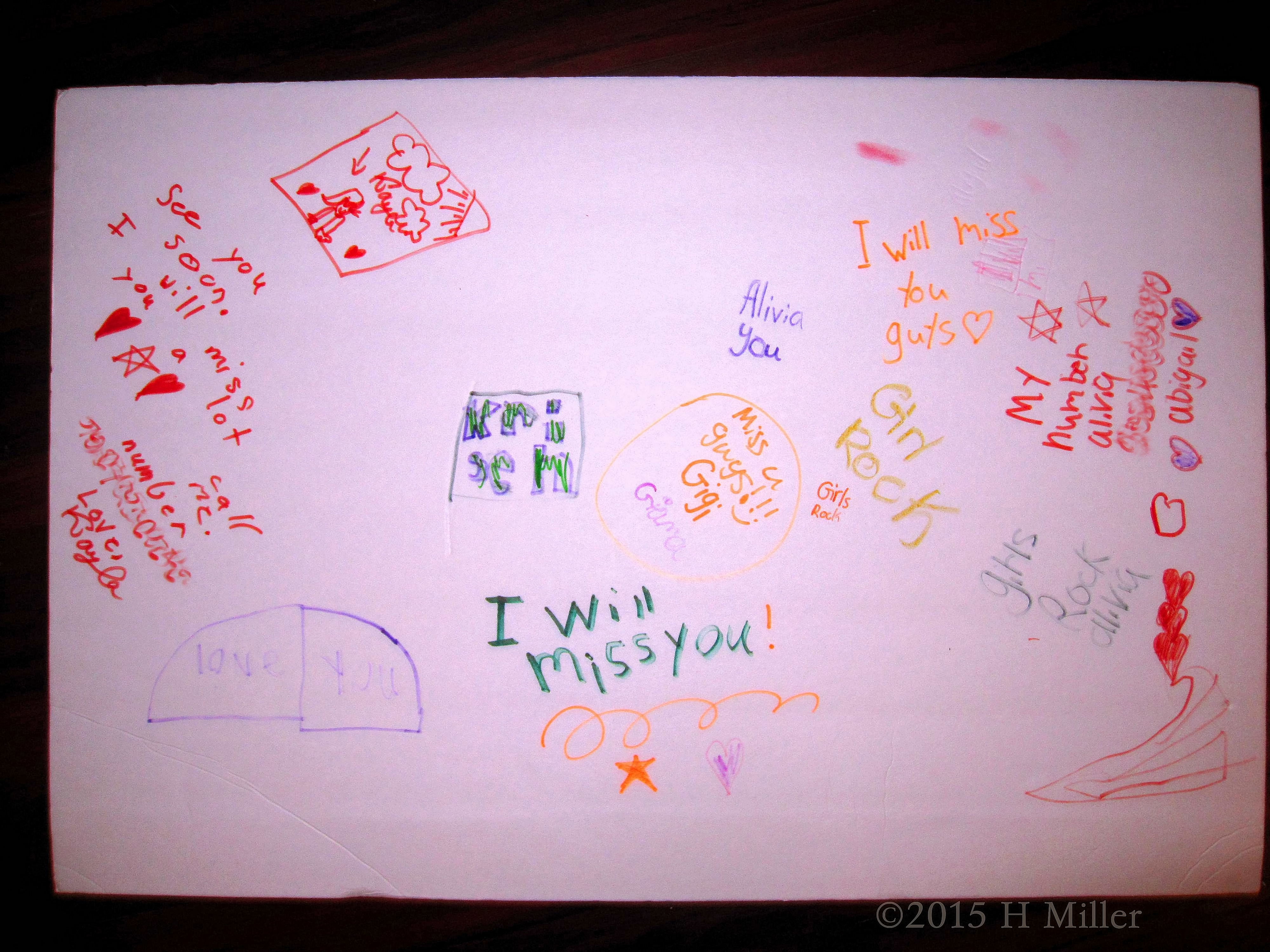 Kids Spa Party Group Card For Kids To Say Goodbye. Kids Spa Party Group Card For Kids To Say Goodbye.