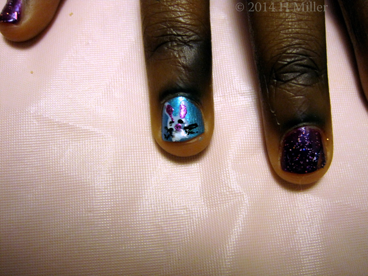 Bunny Tween Nail Art 