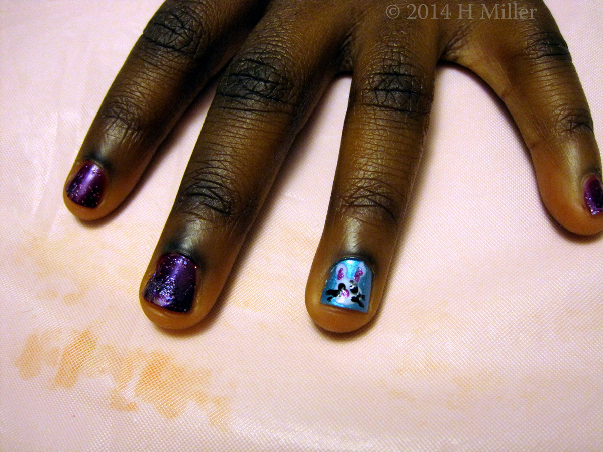 Bunny Whiskers!! Kids Spa Nail Art 