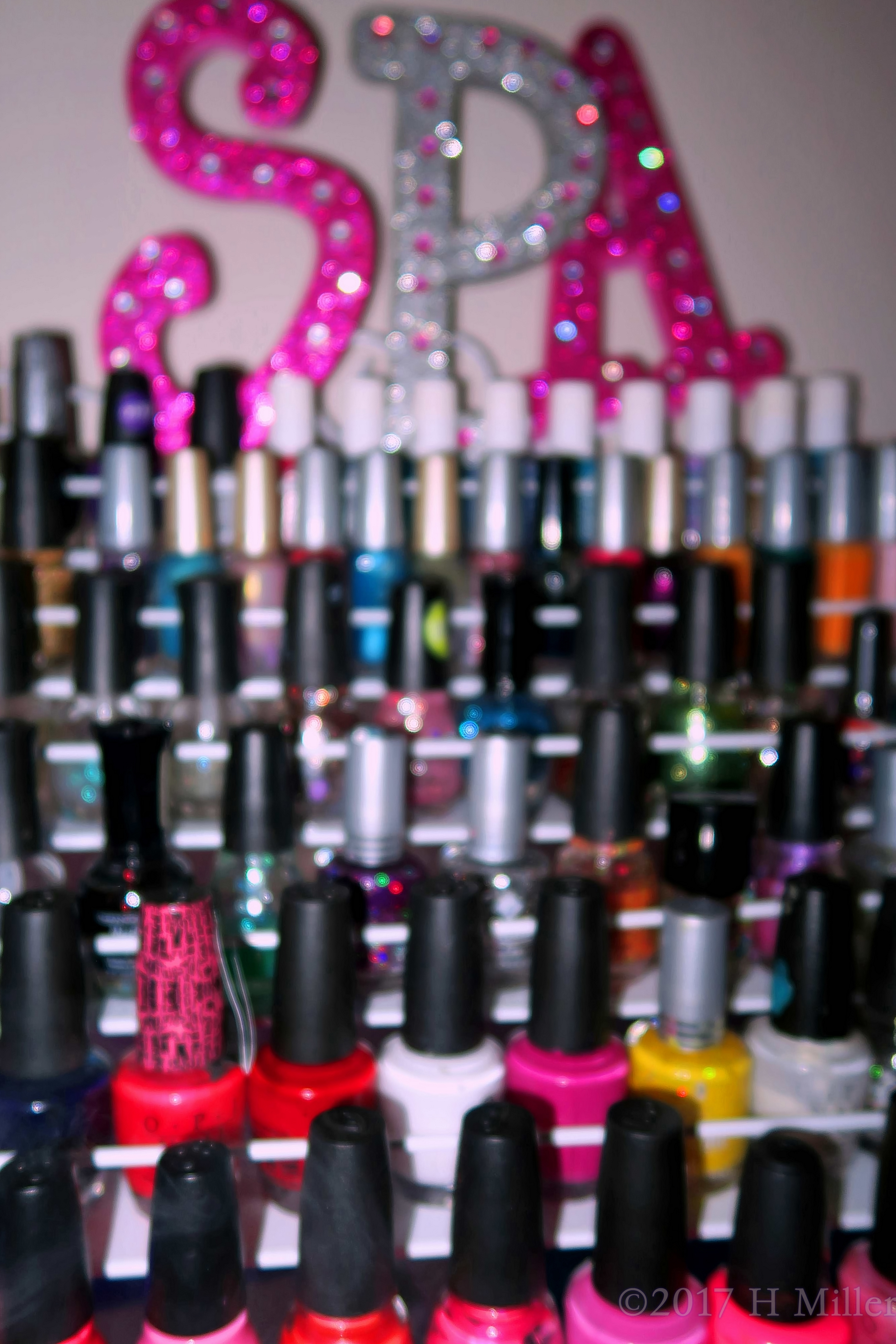 So Many Nail Polish Colors To Choose From At The Nail Spa! 