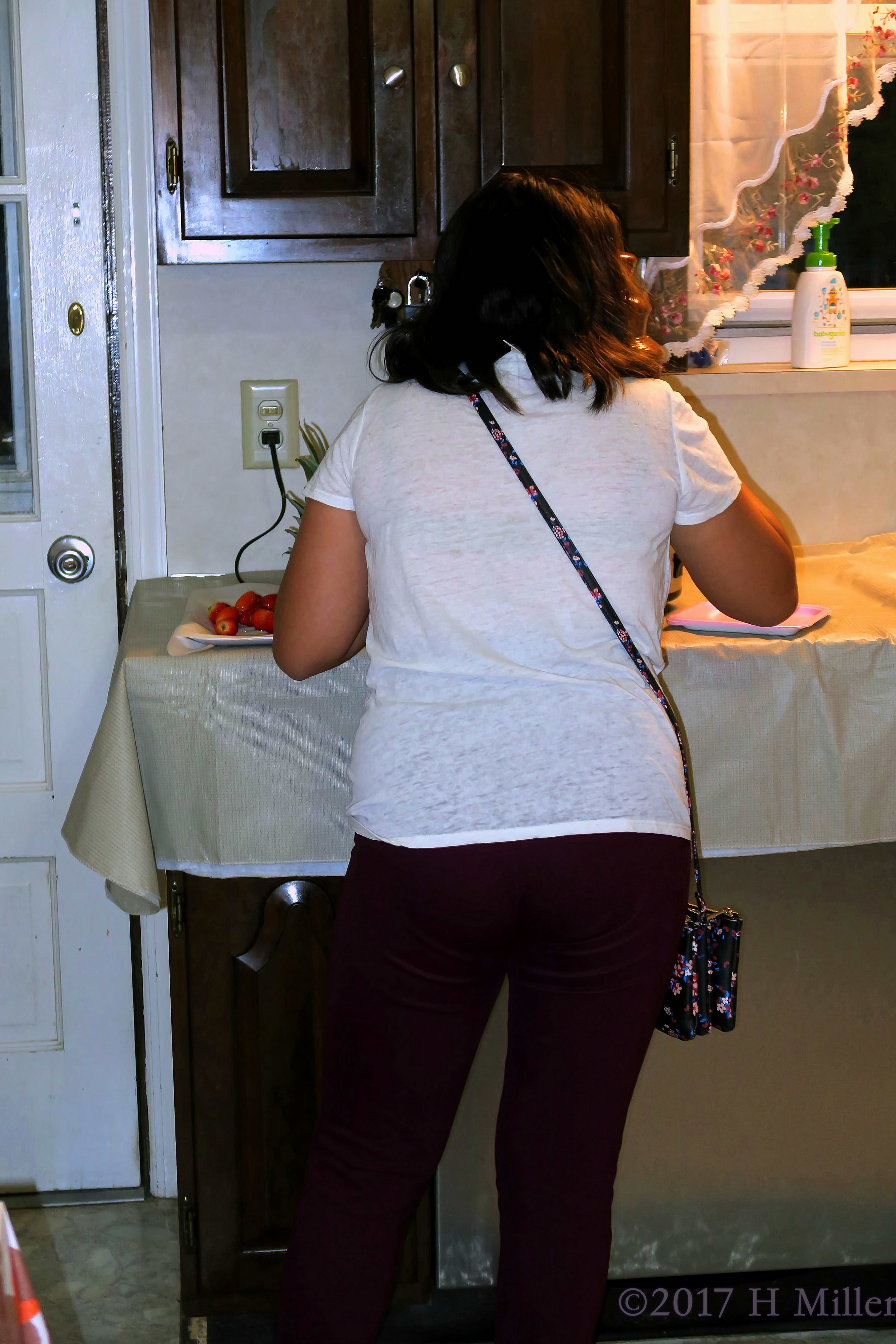 Standing By The Chocolate Fountain. Standing By The Chocolate Fountain.