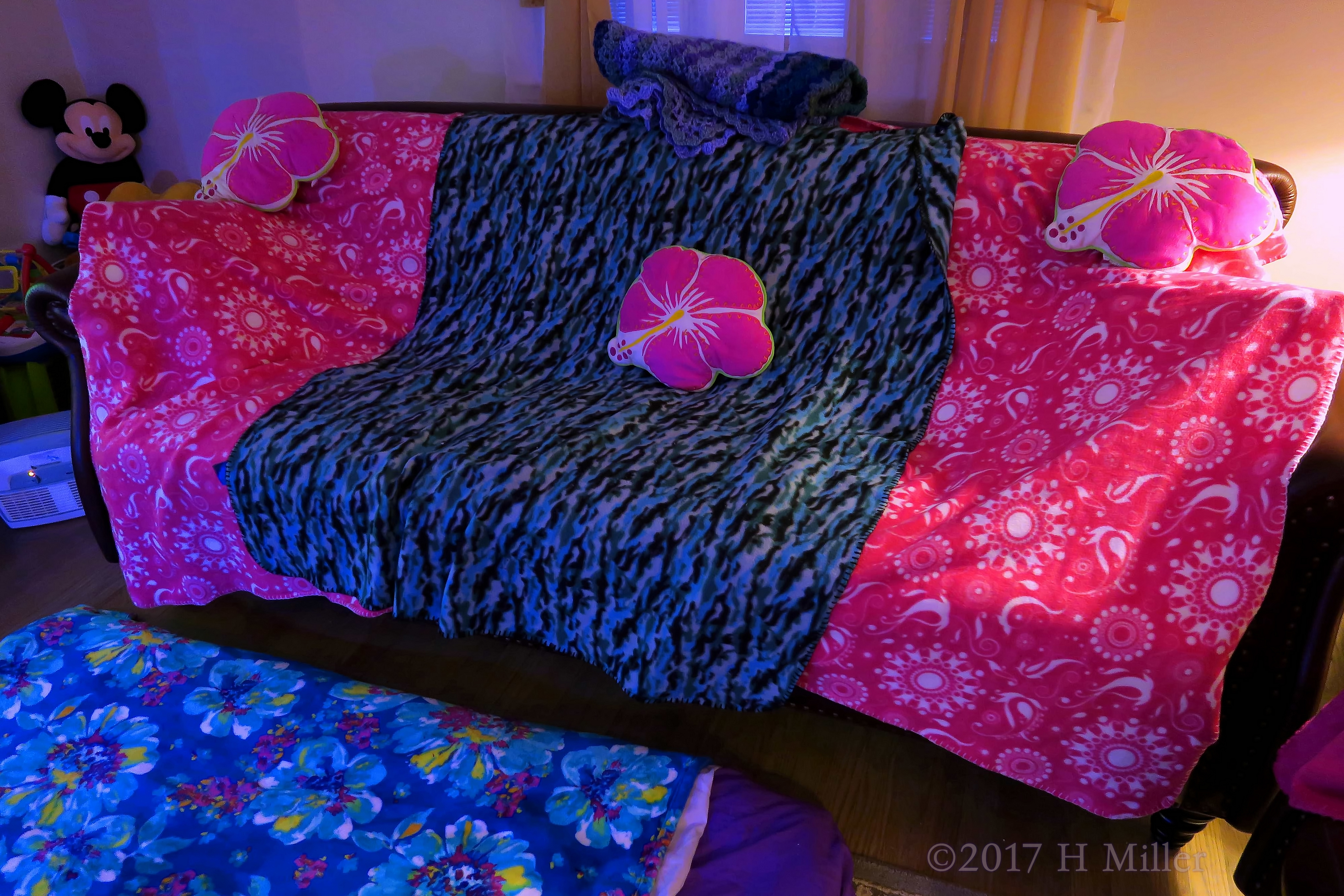 The Spa Couches Are All Arrayed In Colors For The Kids Spa! 