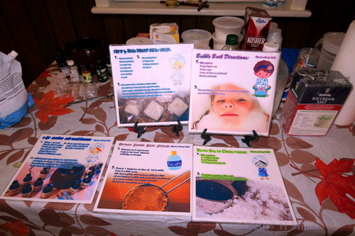 The Kids CraftS Projects Station Setup And Ready To Go!