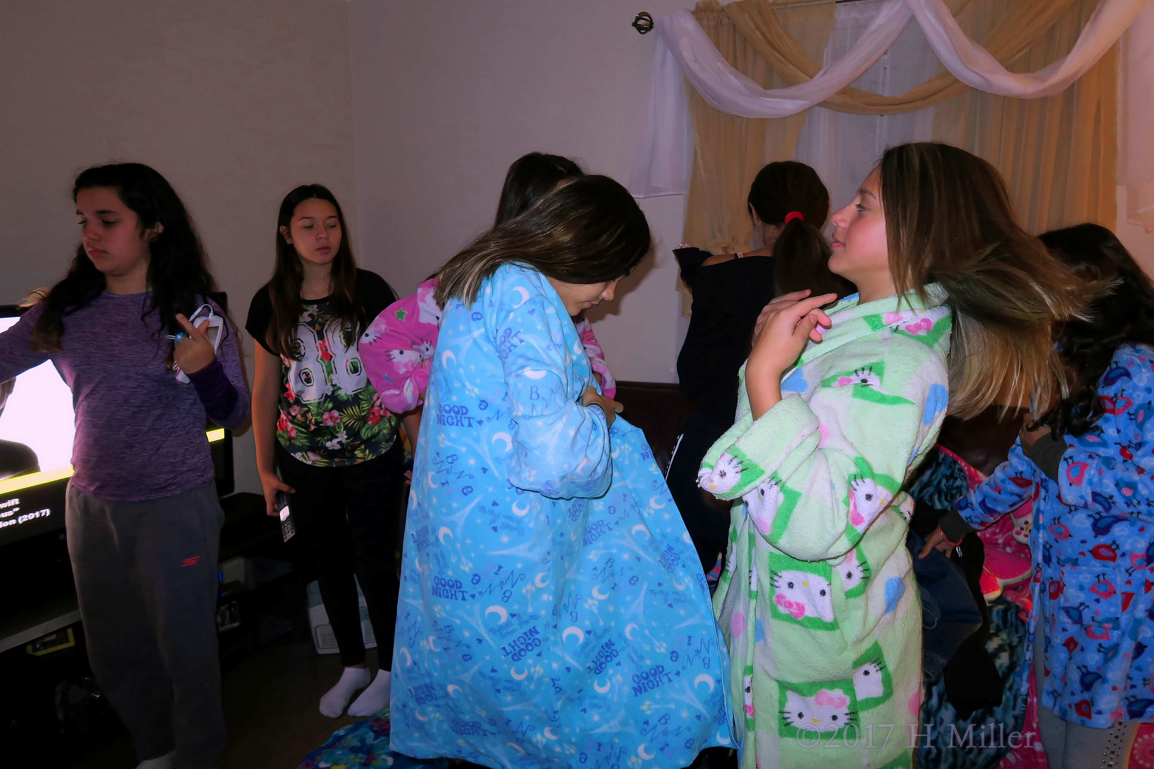 Choosing Their Kids Spa Robes. Choosing Their Kids Spa Robes.