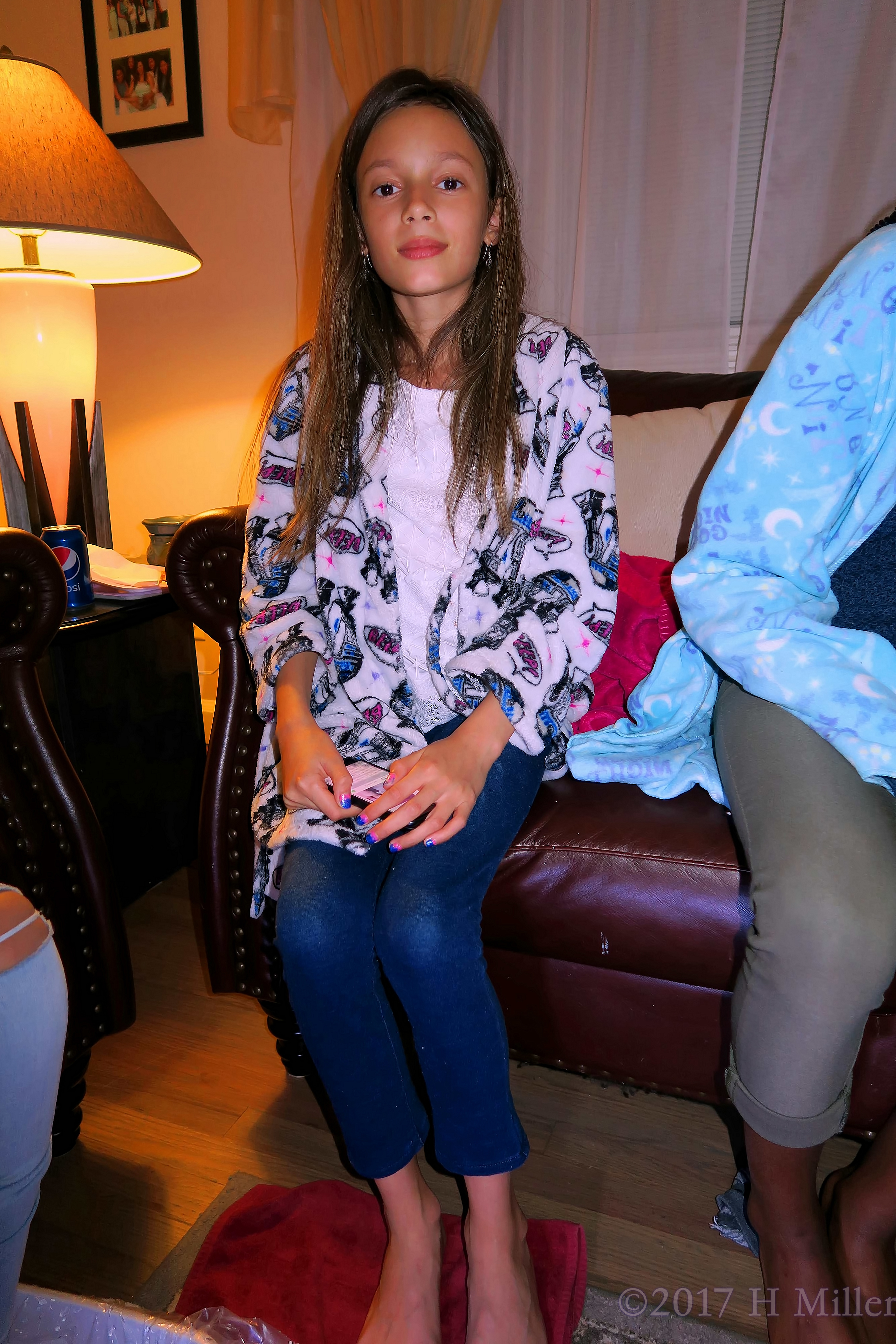 The Birthday Girl Loves Her New Girls Pedicure. The Birthday Girl Loves Her New Girls Pedicure.