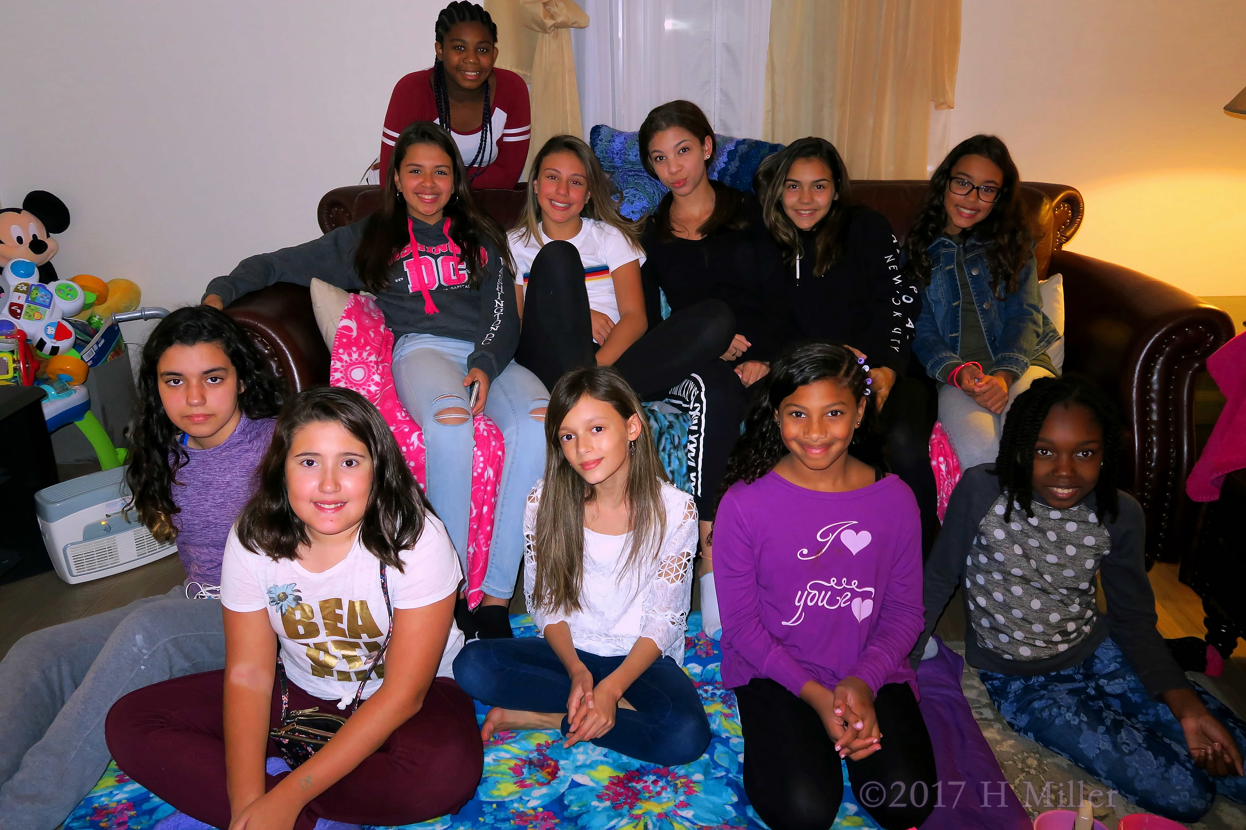 The Girls Spa Party Group Photo. The Girls Spa Party Group Photo.