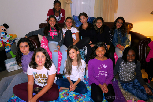 The Girls Spa Party Group Photo The Girls Spa Party Group Photo