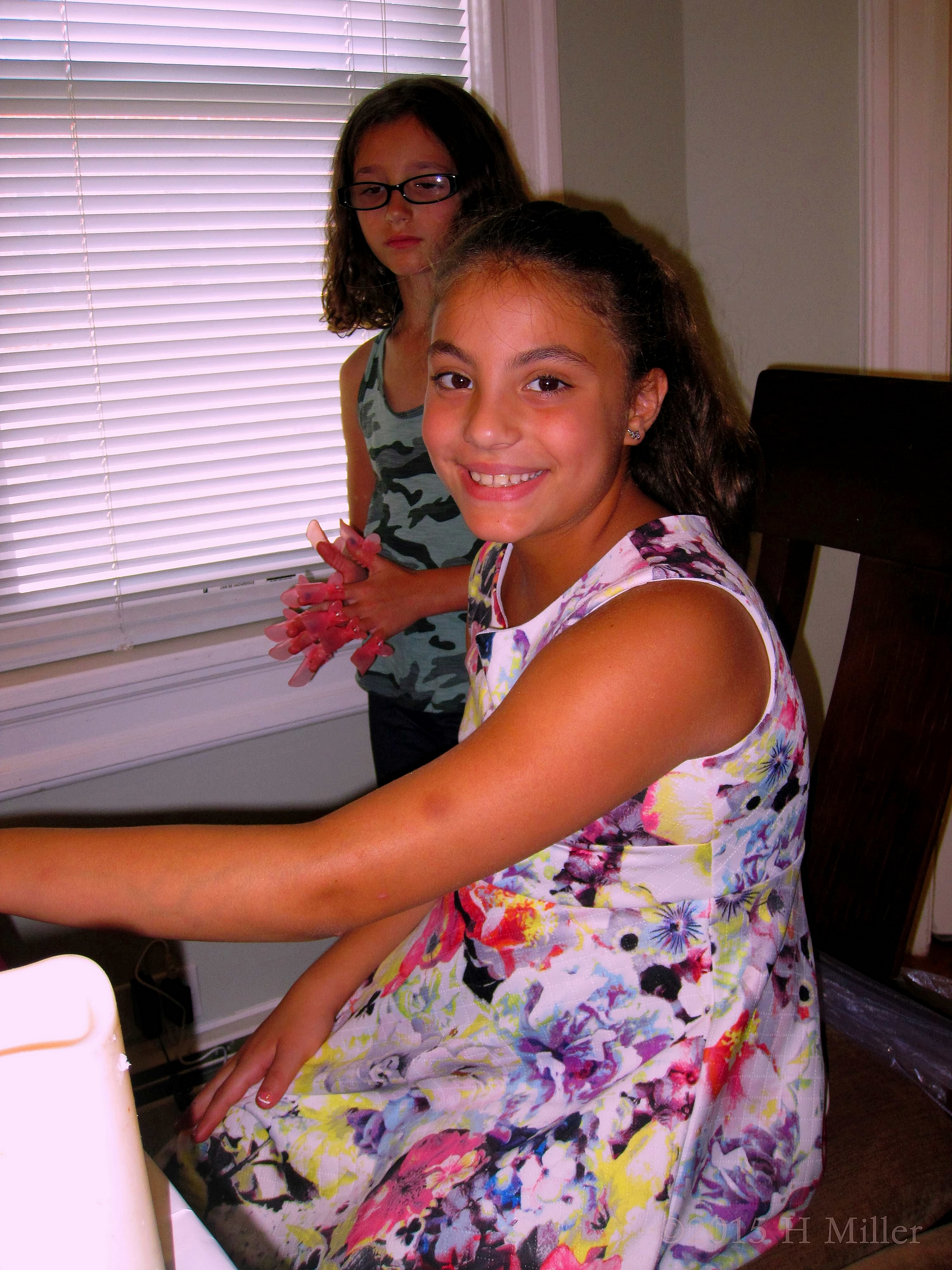 Having Her Mani Done. Having Her Mani Done.