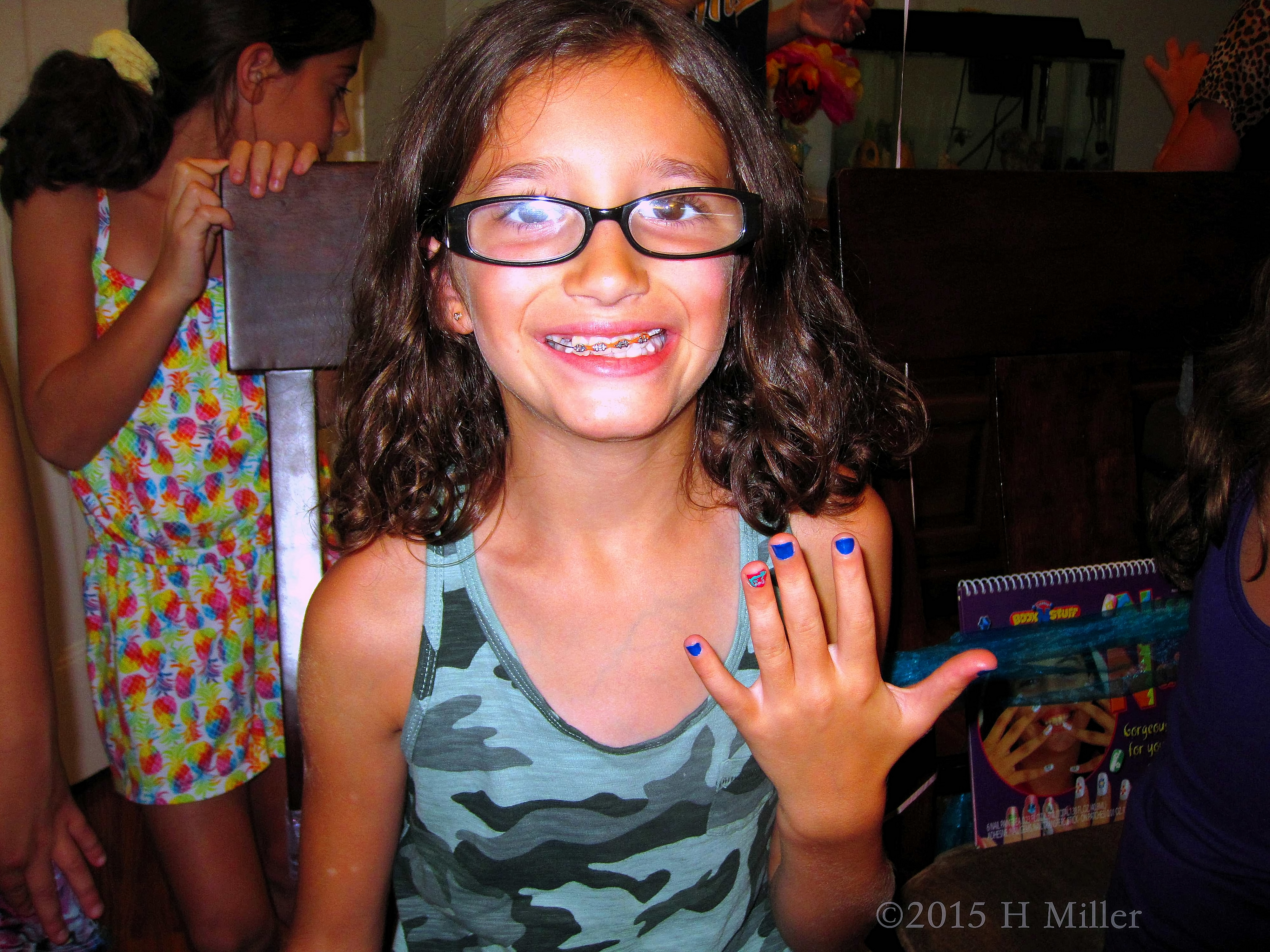 Showing Her Interesting Nail Art. Showing Her Interesting Nail Art.