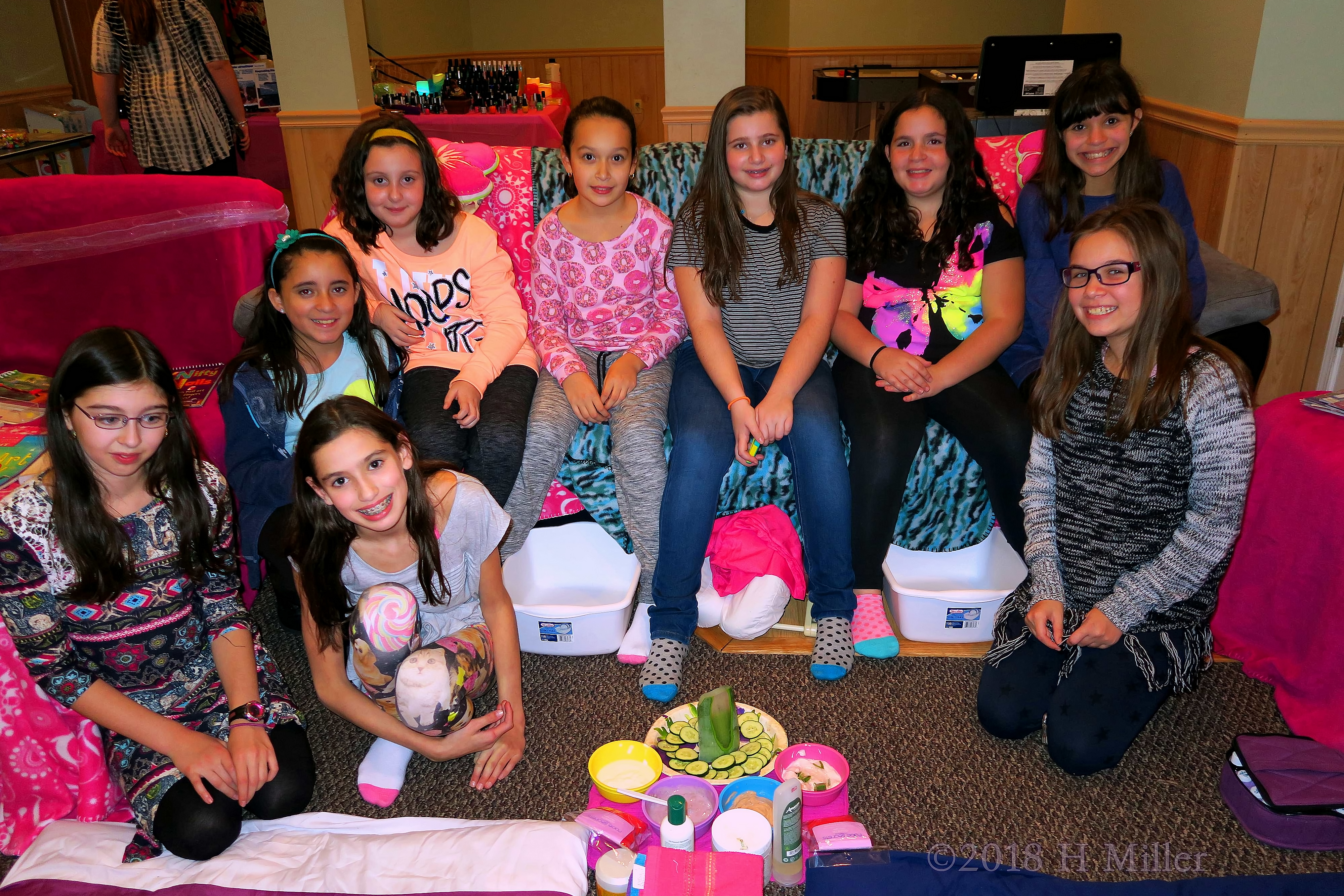 Birthday Girl Poses With All Her Friends! Birthday Girl Poses With All Her Friends!