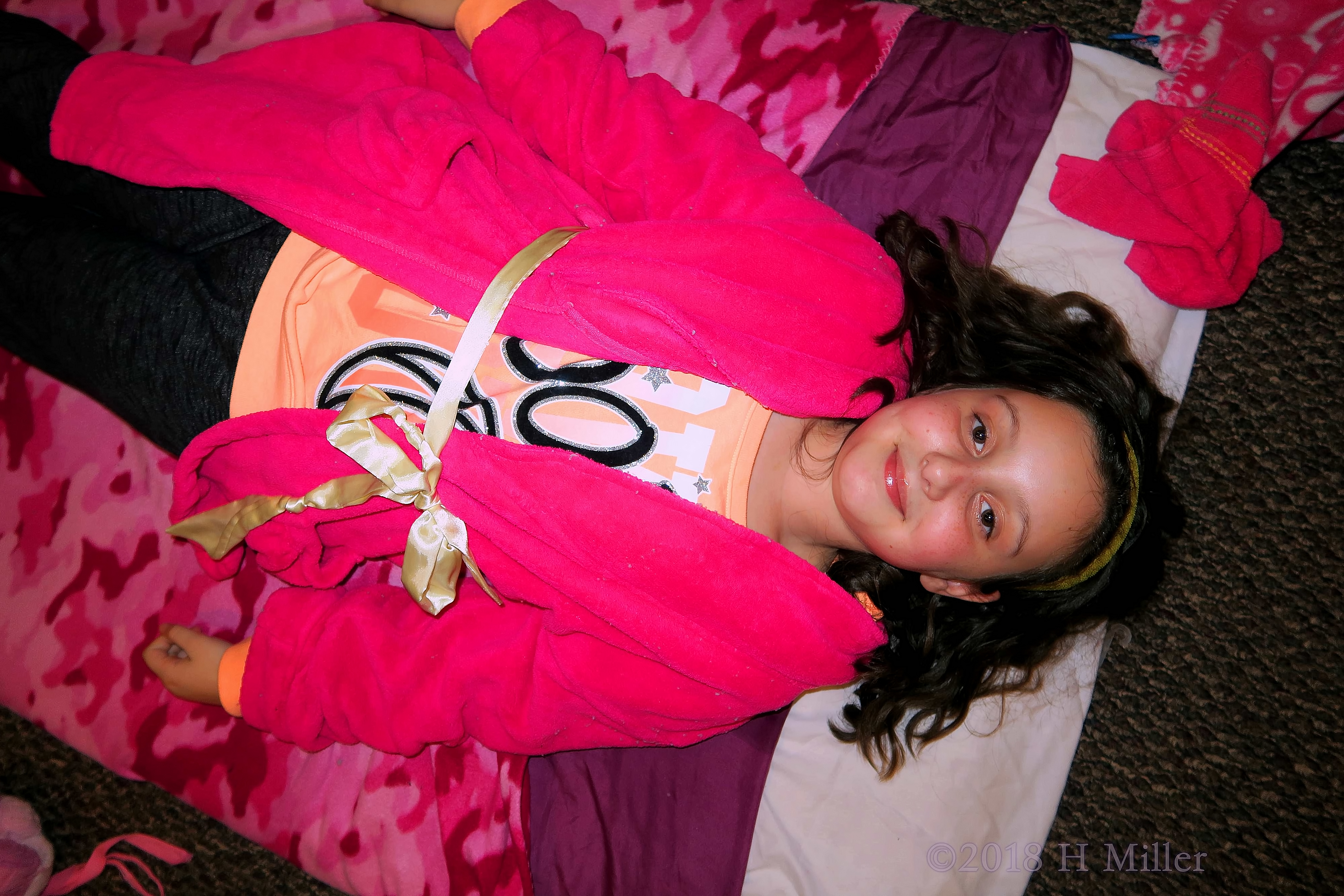 Happy And Smiling During Her Kids Facial! Happy And Smiling During Her Kids Facial!