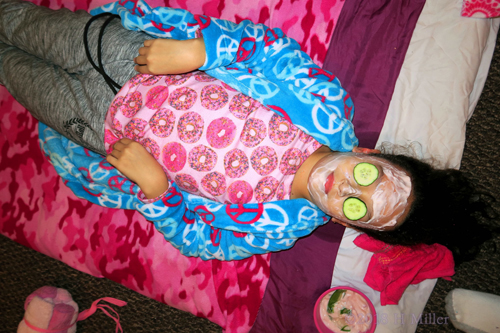 Facial Session For Girls Going On At Amanda's Spa Party. Facial Session For Girls Going On At Amanda's Spa Party.