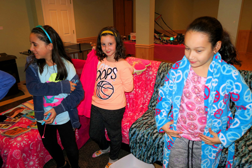 Girls Getting Ready For The Girls Party With The Spa Robes On! Girls Getting Ready For The Girls Party With The Spa Robes On!