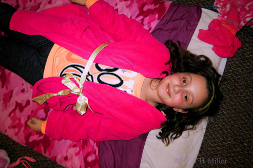 Happy And Smiling During Her Kids Facial! Happy And Smiling During Her Kids Facial!