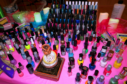 Manicure Station With A Wide Range Of Nail Color Collections At Amanda's Kids Spa Party! Manicure Station With A Wide Range Of Nail Color Collections At Amanda's Kids Spa Party!
