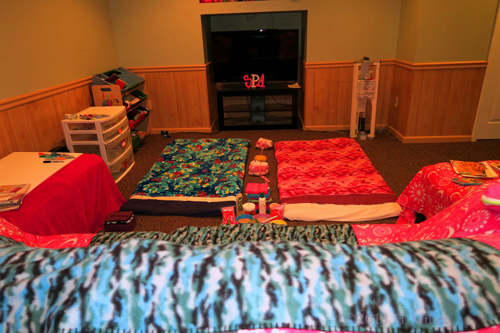 Perfectly Arranged Mats And Couch For The Spa Birthday Party! Perfectly Arranged Mats And Couch For The Spa Birthday Party!