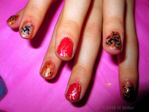 Shiny And Funky Kids Nail Art. Shiny And Funky Kids Nail Art.
