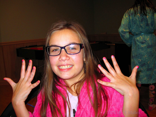 So Happy As She Shows Her Cool Kids Nail Art Off So Happy As She Shows Her Cool Kids Nail Art Off