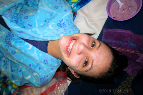 Filled With Happiness After Her Kids Facial! Filled With Happiness After Her Kids Facial!