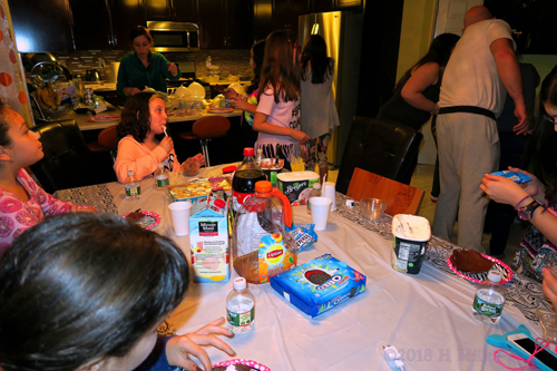 Kids Having Fun At The Snack Area!