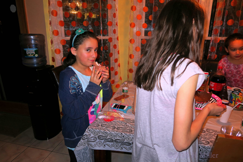 She Is Just About To Taste The Yummy Scoop Of Ice Cream And Chocolate!