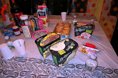 Variety Of Snacks For Spa Party Guests! Variety Of Snacks For Spa Party Guests!